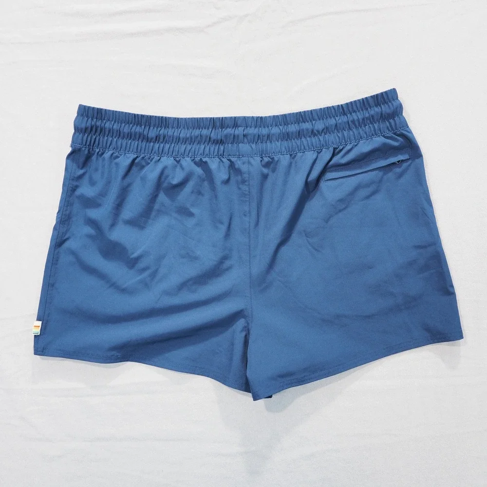 Ocean Pacific OP Shorts Mens XXL Blue Swim Trunks Elastic Waist Drawstring